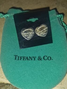Tiffany & Co Heart Shape Earrings Authentic